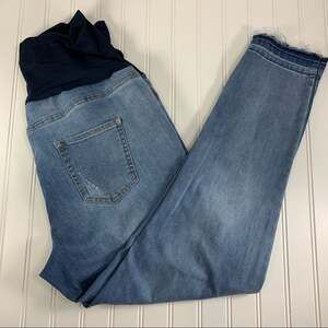 Time Tru Over Belly Maternity Jeans Large 12-14